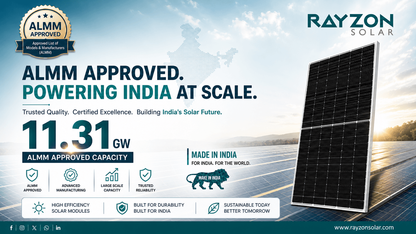 ALMM 2026: Validating Scale and Strengthening RAYZON Solar’s Manufacturing Leadership