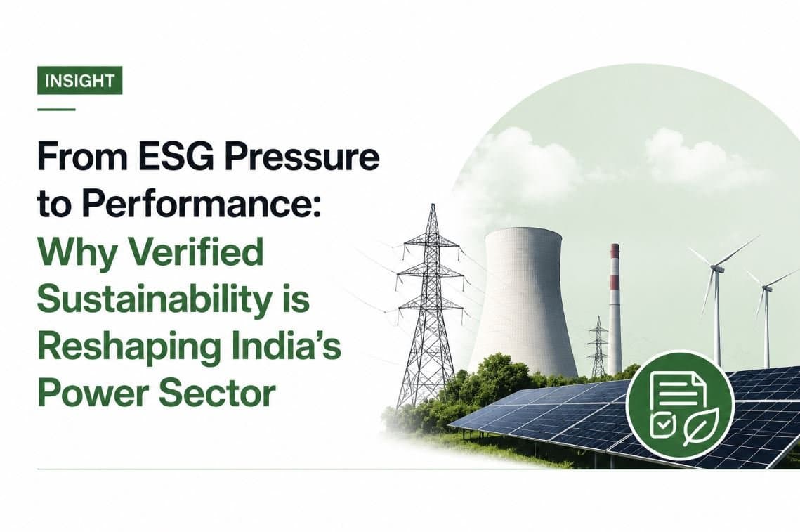 From ESG Pressure to Performance: Why Verified Sustainability is Reshaping India’s Power Sector
