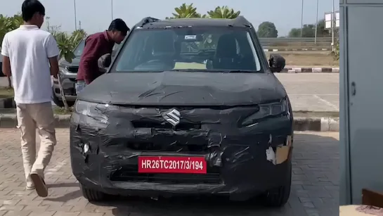 2026 Maruti Suzuki Brezza Facelift Spotted With 6-Speed Manual Gearbox
