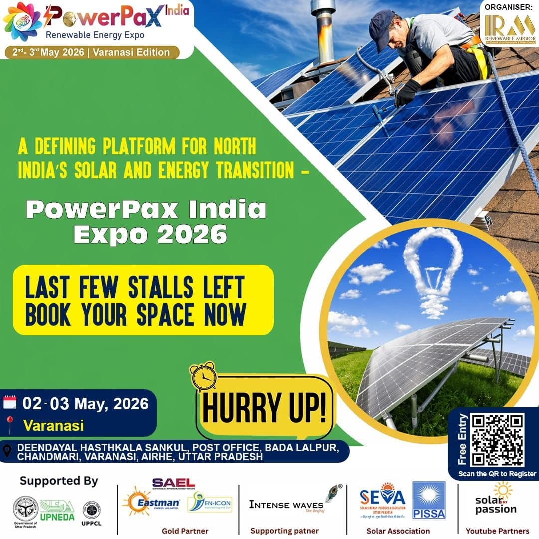 North India’s Solar Momentum Builds in Varanasi | Final Call to Exhibit at PowerPax India Expo 2026 (May 02–03)