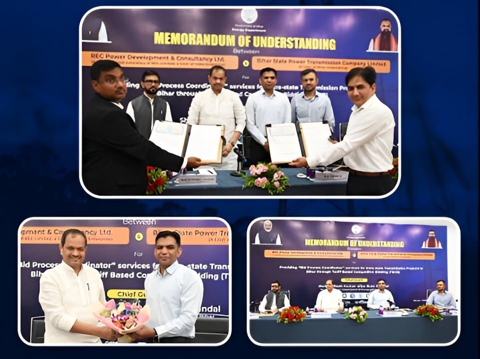BSPTCL and RECPDCL Sign Landmark MoU Under TBCB to Strengthen Bihar’s Intra-State Transmission Network