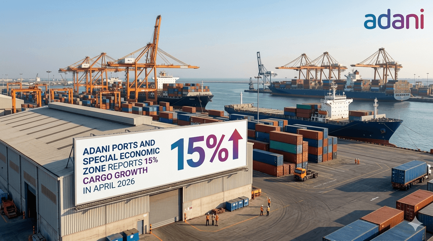 Adani Ports and Special Economic Zone Reports 15% Cargo Growth in April 2026