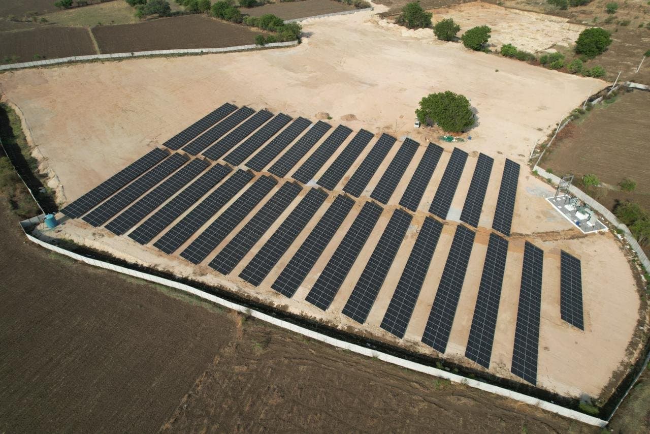 Perpetual Renewable Energies Commissions 1.2MW Ground-Mounted Solar Project in Telangana with Optimized Land Utilization